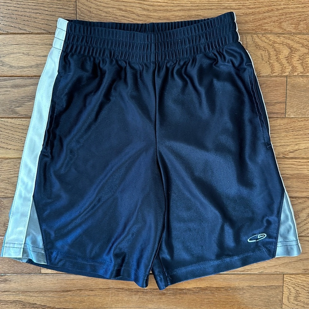 💙 C9 BY CHAMPION Boys Athletic Shorts size XS navy white gray EUC